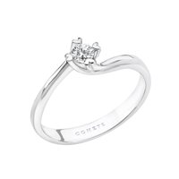 Anillo Comete Mujer Solitari in Oro blanco ANB1587